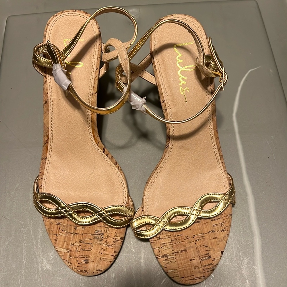 Gold sandals